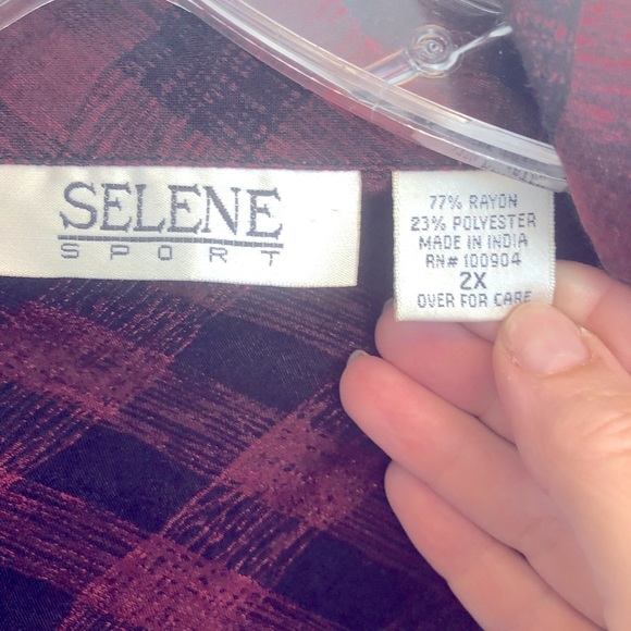 Long sleeve blouse by Selene Sport - size 2X - Picture 3 of 6